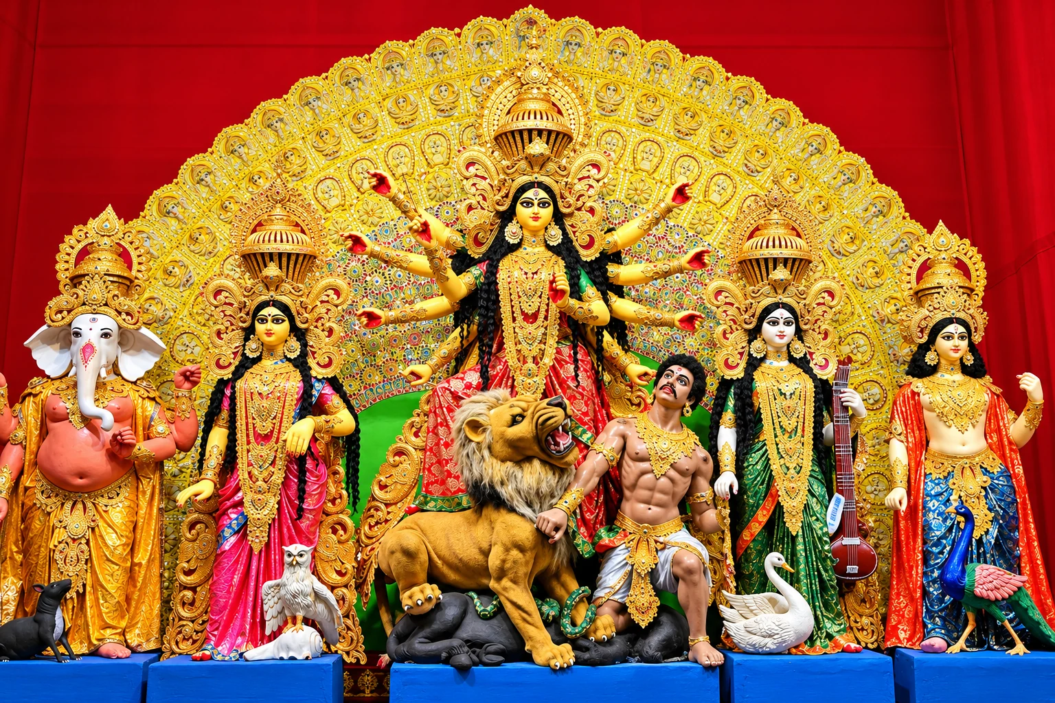 Previous years Maa Durga idol photograph Photo_1