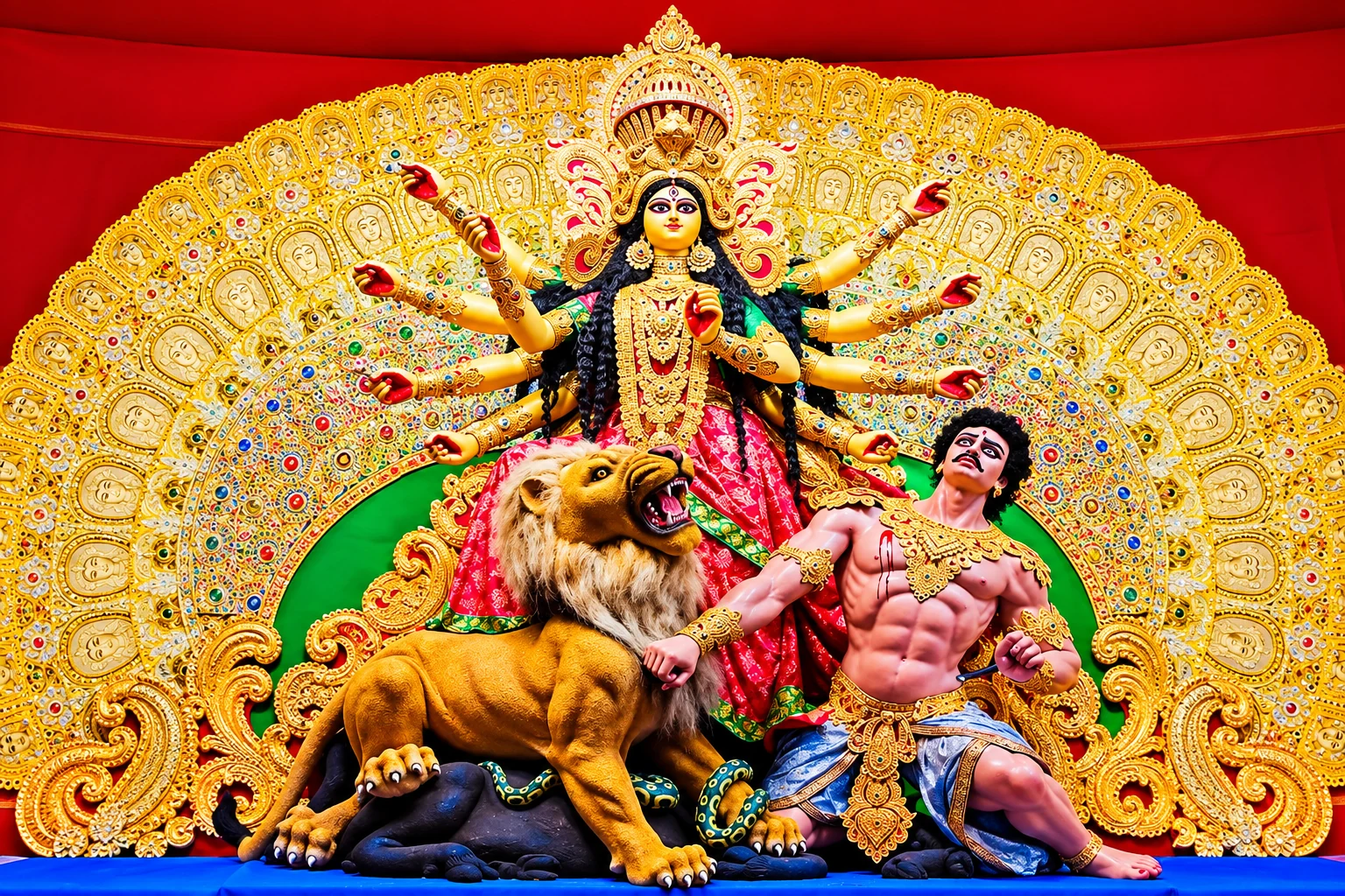 Previous years Maa Durga idol photograph Photo_2