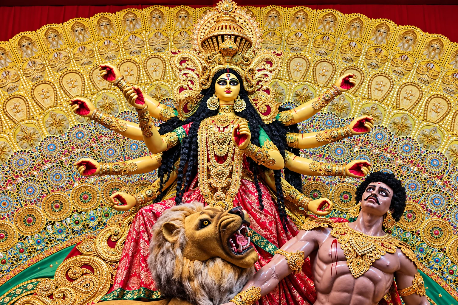 Previous years Maa Durga idol photograph Photo_3